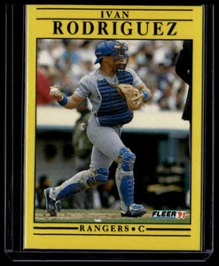 Actualización Fleer 1991 #U-62 Iván Rodríguez novato - Imagen 1 de 2