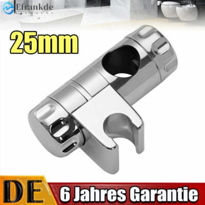 Handbrause Duschkopf Gleiter Halterung für 25mm Stange Duschstange Wandstange - Bild 1 von 4