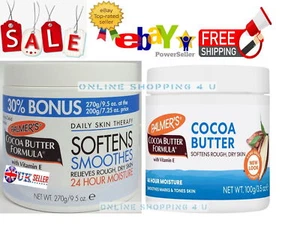 Palmer's Cocoa Butter Original Solid Formula Softens Smooth Cream Rough Dry Skin - Picture 1 of 7