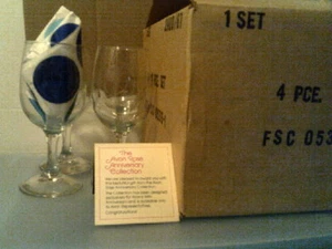 RHTF VTG 1980 Avon ROSE ETCHED  STEMWARE  (4) SPECIAL SALES AWARD -NIB-FREE SHIP - Picture 1 of 6