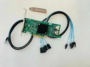 LSI OEM 9207-8i 6Gbs HBA FW: P20 IT Mode For ZFS FreeNAS unRAID 2*SFF-8087 SATA - Picture 1 of 4