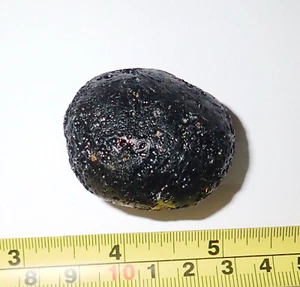 Large Black Indochinite Tektite Stone from China 59.3 gram 43x35x33 mm - Imagen 1 de 8