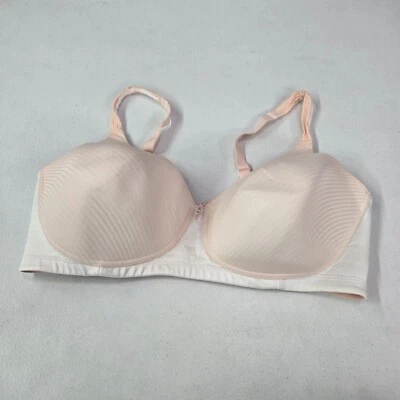 Vanity Fair Women Bra 40DD Pink Striped Radiant Collection Full Coverage Comfort - Image 1 of 4