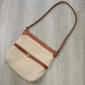 Borsa a tracolla Park Avenue New York L panna costina maglia foderata borsa a tracolla - Foto 1 di 19