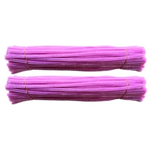 200Pcs Magenta Pink Pipe Cleaners Craft Bulk Supplies 12inch x 6mm - Picture 1 of 6