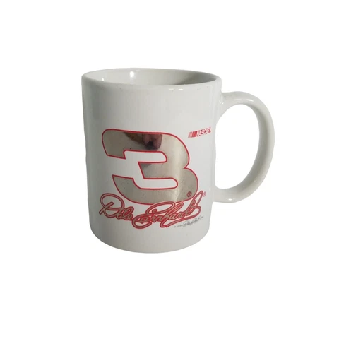 WHITE NASCAR DALE EARNHARDT SR Signature #3 Coffee MUG G438 Cover