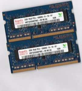 Pair 2GB Hynix HMT325S6BFR8CH9 (PC10600, DDR3 RAM, 1333 MHz, SO-DIMM) RAM Module - Afbeelding 1 van 1