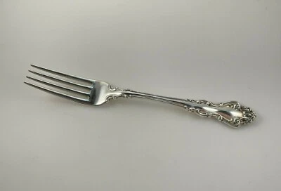 Tenedor de cena verdadero barroco español Reed & Barton - 7 7/8" - sin monograma Foto 1 de 3