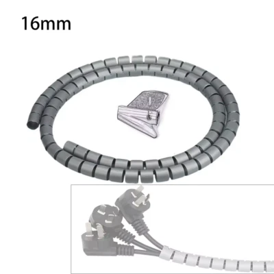 HABO 2M Kabelschutz Spirale Schreibtisch Organizer für Computer Kabel Management - Bild 1 von 4