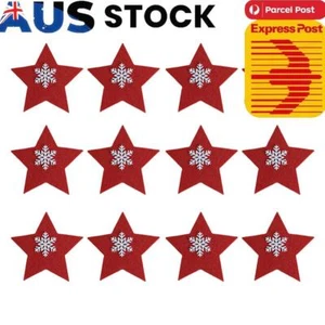 12pcs Christmas Style Cutlery Bags Multipurpose for Decoration (Pentagram Red) - Picture 1 of 11