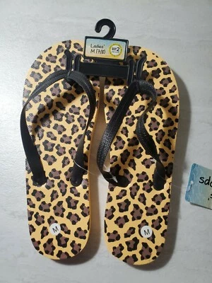 Chanclas DG Sin Marca Tanga Puntera Verano Playa Mujer Guepardo M 7/8 Foto 1 de 3