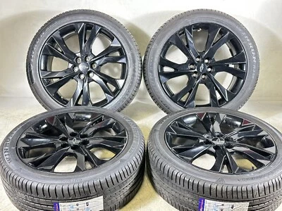 4 2020  Chevy Blazer 21" Factory OEM Wheels Rims  Tires 5938 gloss black Oem - Image 1 of 4