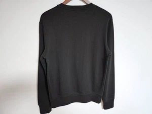 Acne Studios Acne Black Micro Embroidered Sweatshirt 1H5163 116829230 - Picture 1 of 7