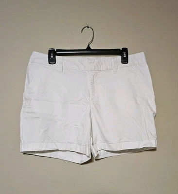 Le TIGRE Women's Shorts White Size 12 Flat Front Pockets Classic Preppy Casual - Image 1 of 4