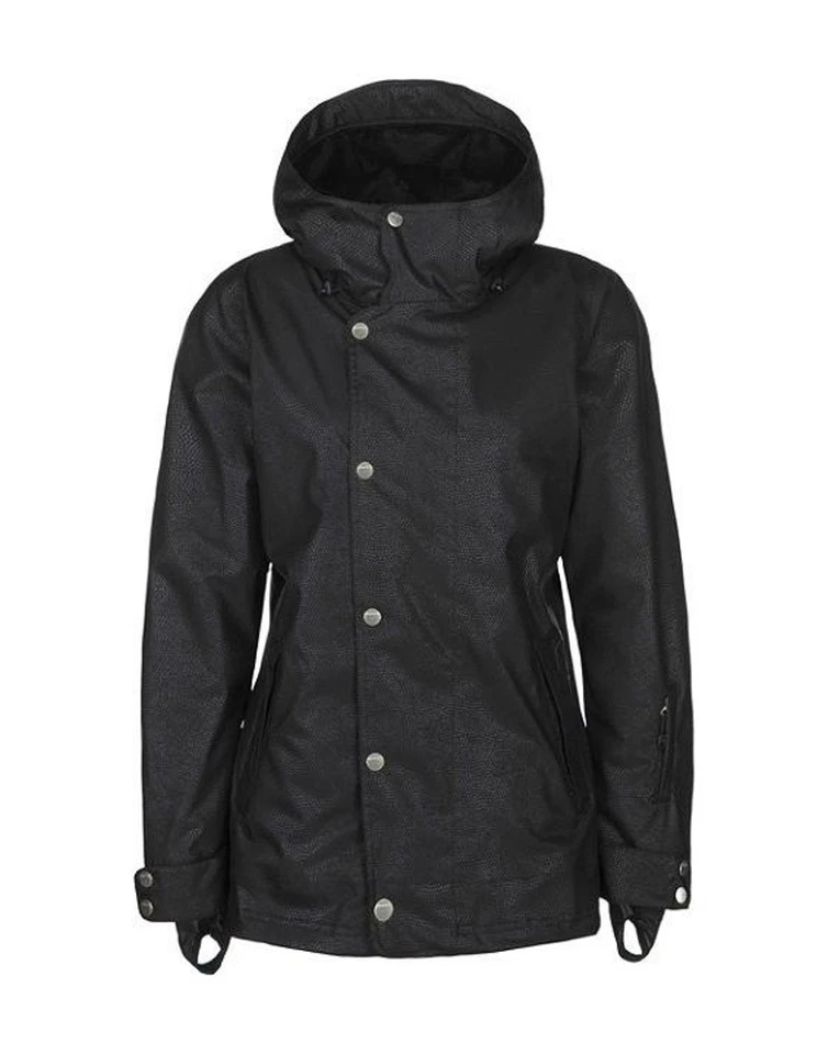 O'Neill Freedom White Gold Snowboard Jacket Womens Medium Blackout Snakeskin New - Image 1 of 1