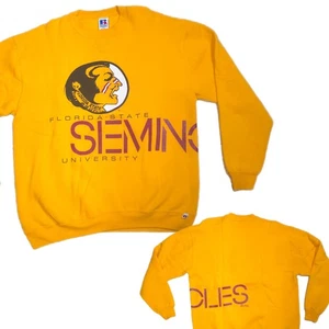 Vtg 80's Florida State Seminoles Sweatshirt FSU Sz XL Russell Athletic Made USA - Picture 1 of 11