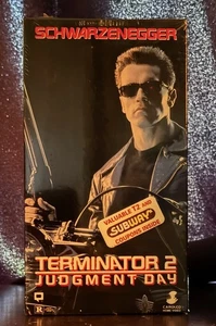 Terminator 2 VHS Werkssiegel mit Wasserzeichen Schwarzenegger Gerichtstag - Bild 1 von 4