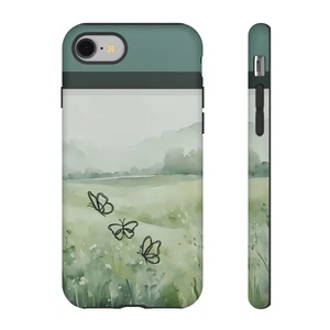 Paisaje escénico mariposas resistente funda de teléfono, Apple iPhone Samsung Galaxy Pixel - Imagen 1 de 227