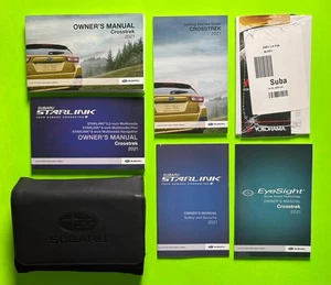 Subaru Crosstrek 2021 conjunto manual del propietario de fábrica con navegación y estuche *OEM* - Imagen 1 de 11