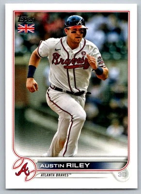 2022 Topps UK Edition Austin Riley Atlanta Braves #198 - Image 1 of 2