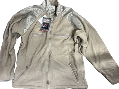 Jaqueta Polartec 200 Tan499 lã zíper completo A.O.S. Theros táticos feitos nos EUA - Imagem 1 de 4