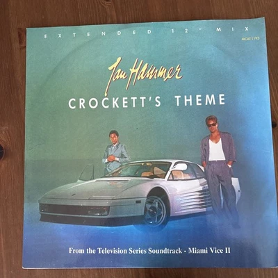 Jan Hammer ‎- Crockett's Theme - UK 1986 MCAT 1193 Vinyl 12" Single VG+/VG (5752 - Image 1 of 2
