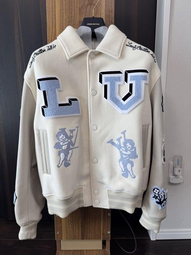 LOUIS VUITTON（LV） Grade Louis Vuitton Stadium Jacket Blouson Wool Size 52 Xl