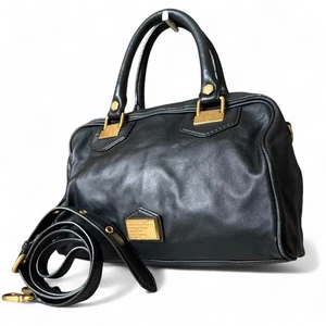 Good condition Marc Jacobs 2way leather shoulder tote bag in black - Picture 1 of 11