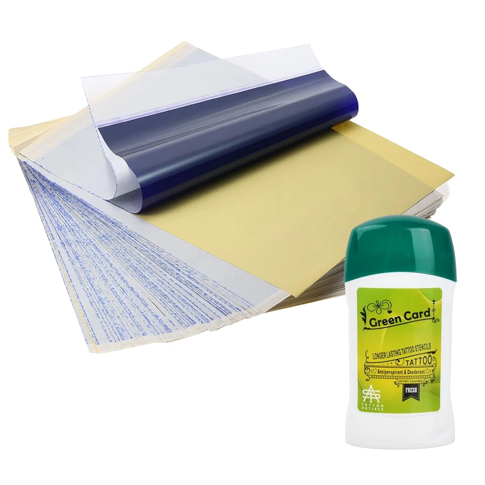 FUTUHADA Tattoo Transfer Gel, Tattoo Transfer Paste Mit Transferpapier 20 Blatt, Professi