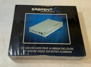Sabrent ECS-STU35 3.5" SATA/IDE Hard Drive Aluminum Enclosure, White "I5B" - Picture 1 of 5