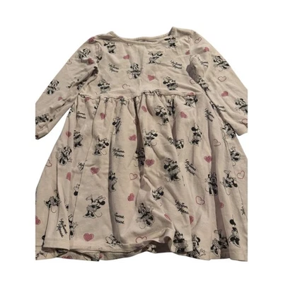 Vestido Disney Minnie Mouse Niña 4T Rosa Manga Larga Personaje Niño Pequeño Foto 1 de 2