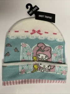 Sanrio My Melody Window Beanie Hat - Hot Topic New w/Tags Hello Kitty - Picture 1 of 3
