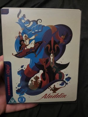 DISNEY'S ALADDIN (1992) MONDO BLU-RAY STEELBOOK RARE OOP  - Image 1 of 2