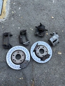 Brake Calipers Brake Discs Set Front for Mercedes-Benz C-Class W203 CLC CLK SLK - Picture 1 of 10
