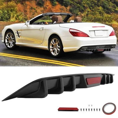 Alerón de parachoques difusor trasero tira reflectante LED para Mercedes-Benz SL320 SL400 Foto 1 de 4