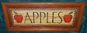 NICE FRAMED APPLES PICTURE/SIGN!! - Bild 1 von 2