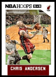 2015-16 Hoops Basketball Card Chris Andersen Miami Heat #137 - Picture 1 of 2