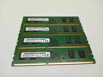 Micron 8GB (4x2GB) MT4JTF25664AZ-1G6E1 1RX16 PC3-12800U DDR3 Desktop Memory RAM  - Image 1 of 4