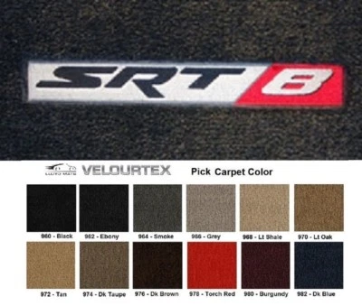 Lloyd Mats Velourtex Chrysler 300 SRT8 Emblem Front Floor Mats (2005-2023) Foto 1 de 4