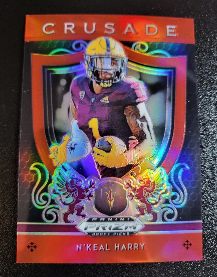 2019 Panini Prizm Draft Picks Football Red Crusade PRIZM #8 N'Keal Harry Arizona - Image 1 of 2