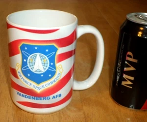 VANDENBERG AIR FORCE BASE - SPACE COMMAND, [JUMBO] Keramik Kaffeetasse/ Becher, VINT - Bild 1 von 10