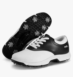 FitVille Wide Men Golf Shoes Professional Waterproof w/ Removable Spikes SZ 11.5 - Picture 1 of 9
