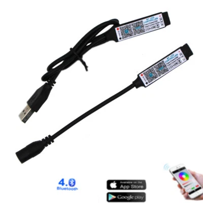 Mini DC RGB Bluetooth Music LED Controller USB 5V 12V 24V Strip Controller - Image 1 of 4