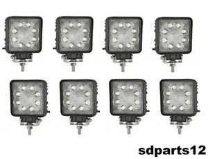 8x 24w 8 Led Lampada Di Profondità Spot Barca Fuoristrada 4x4 Offroad 12v/24v - Foto 1 di 4