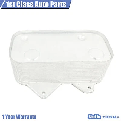 Oil Cooler For 1998-2007 Audi A6 S6 Rs6 A8 S8 Volkswagen Phaeton 077117021Q - Image 1 of 4