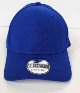 New Era 39Thirty Blanco Azul Elastizado Sombrero Ajustado Gorra Talla Grande/Extra Grande L/XL - Imagen 1 de 4