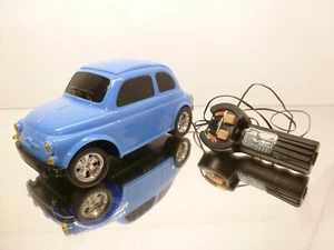 RC REMOTE CONTROL FIAT NUOVA 500 - PLASTIC - BLUE L23.0cm - GOOD CONDITION - Picture 1 of 9