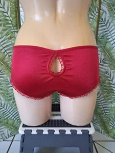 PIEGE LINGERIE SHORTY TAILLE 42 COULEUR ROUGE REF SP1256BX - Imagen 1 de 4