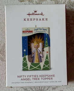 2018 Hallmark Keepsake NIFTY FIFTIES ANGEL TREE TOPPER ORNAMENT New Mint - Picture 1 of 1
