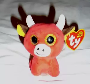 Teenie Beanie BOOs Snort The Red Bull 2017 TY Hang Tag Big Eyes da collezione - Foto 1 di 5